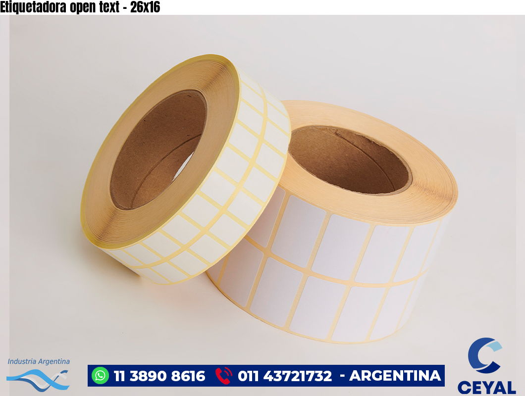 Etiquetadora open text - 26x16