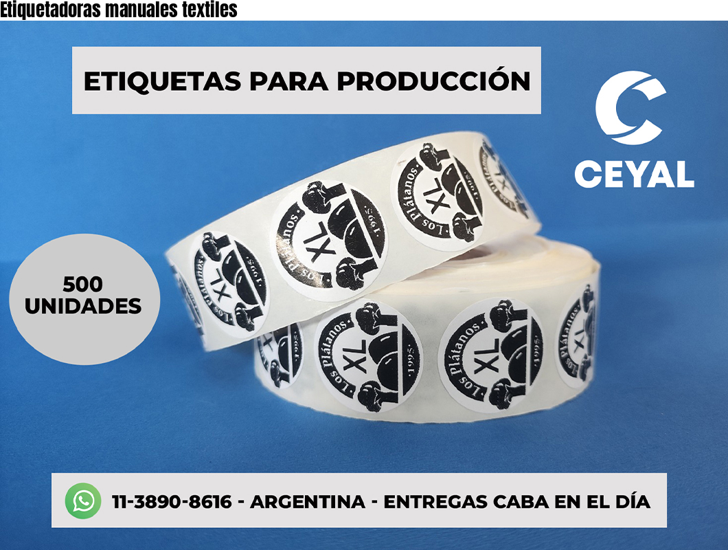 Etiquetadoras manuales textiles