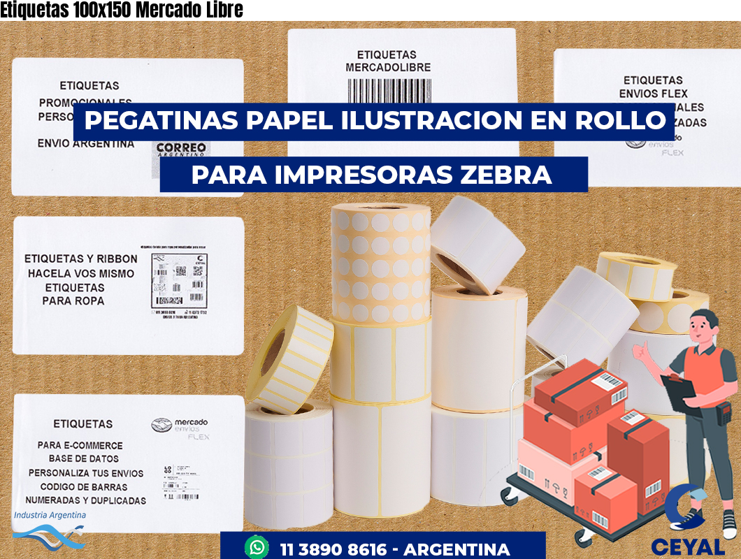 Etiquetas 100x150 Mercado Libre