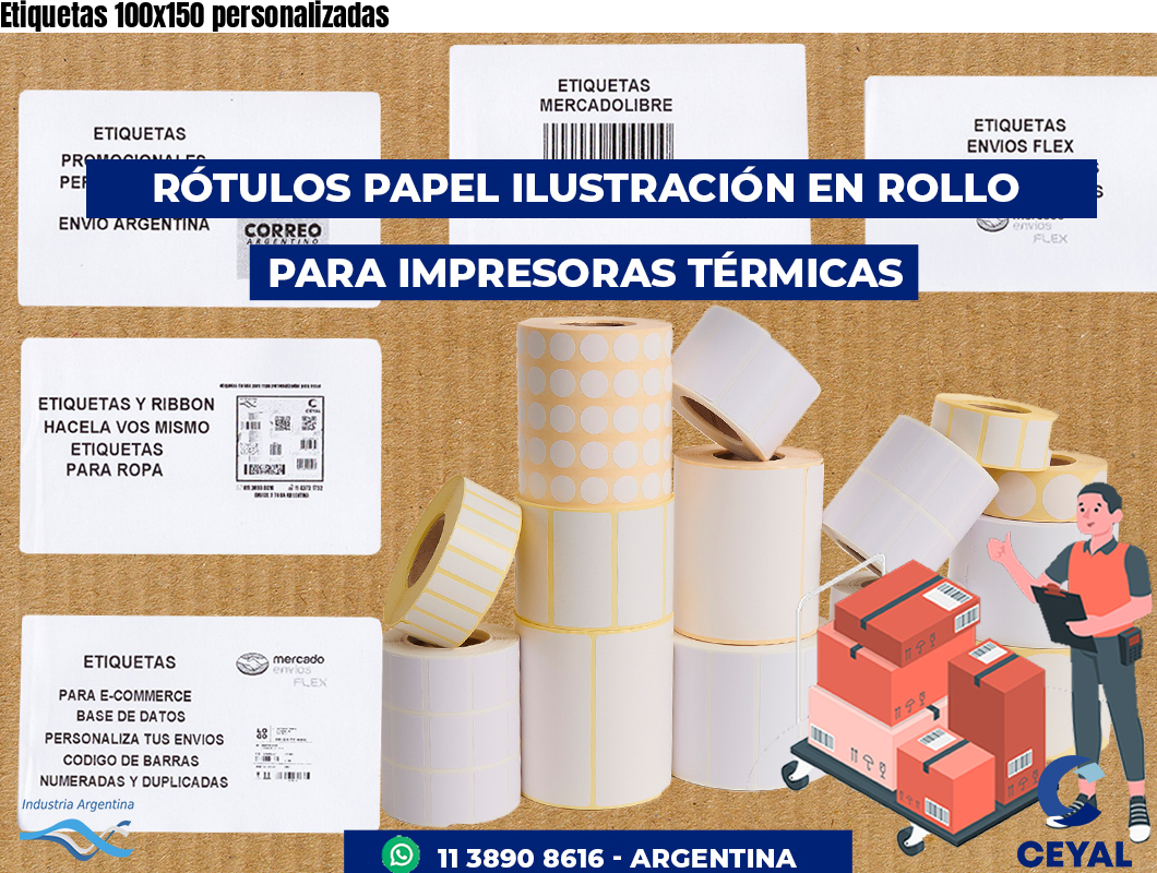 Etiquetas 100x150 personalizadas