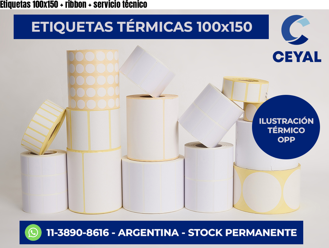 Etiquetas 100x150   ribbon   servicio técnico