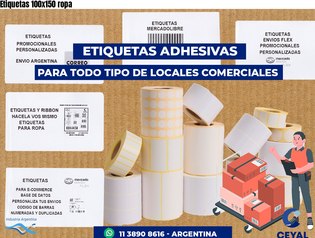 Etiquetas 100x150 ropa