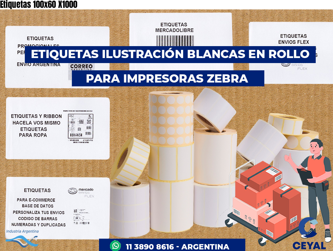 Etiquetas 100x60 X1000