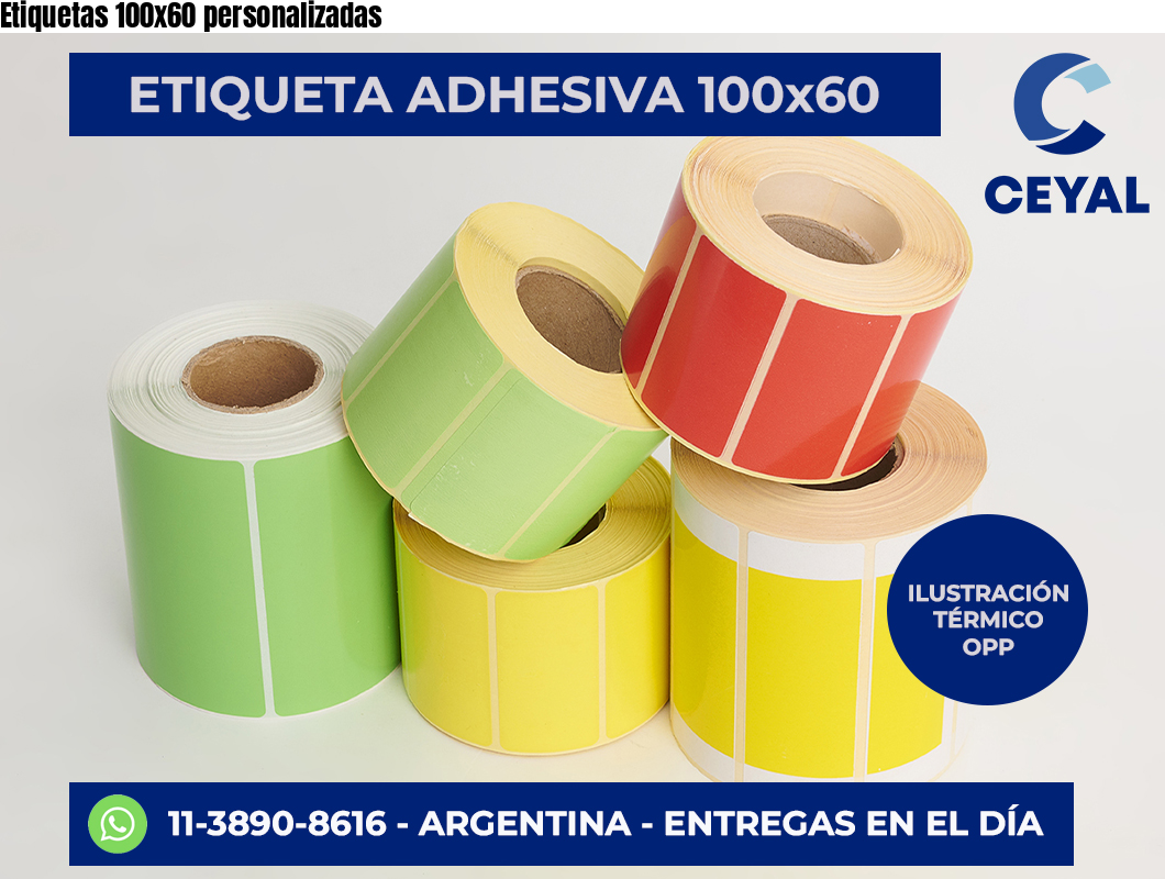 Etiquetas 100x60 personalizadas