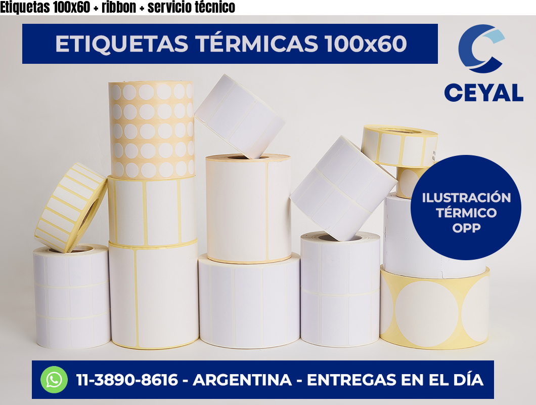 Etiquetas 100x60   ribbon   servicio técnico