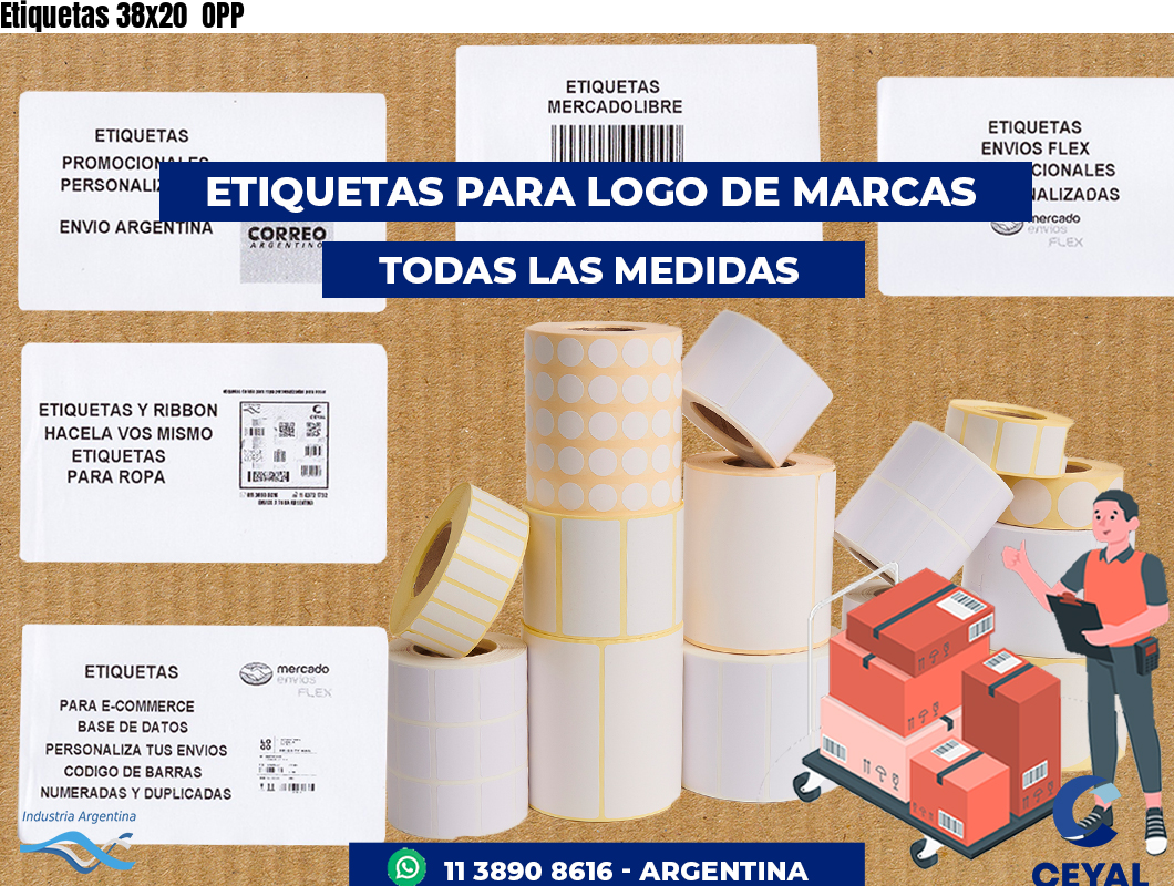 Etiquetas 38x20  OPP