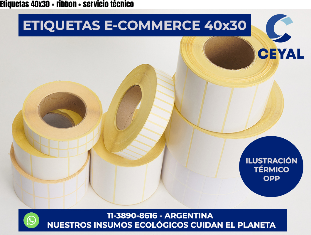 Etiquetas 40x30   ribbon   servicio técnico