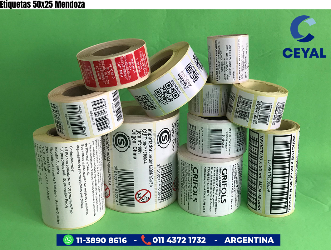 Etiquetas 50x25 Mendoza