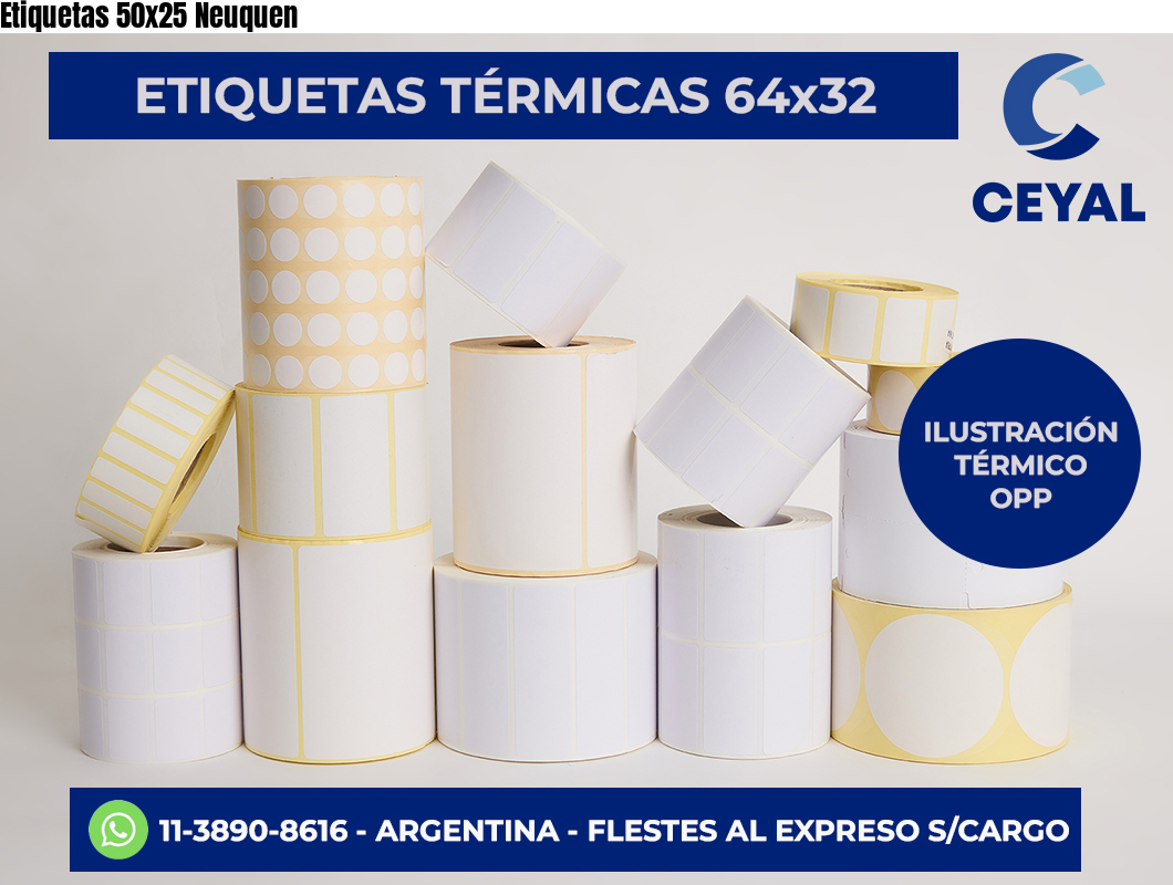 Etiquetas 50x25 Neuquen
