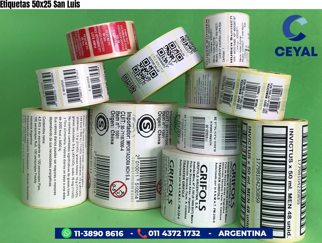 Etiquetas 50x25 San Luis
