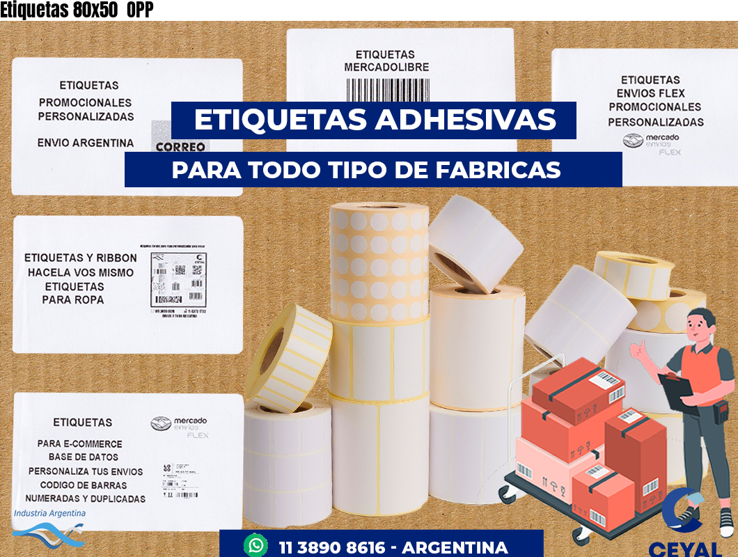 Etiquetas 80x50  OPP