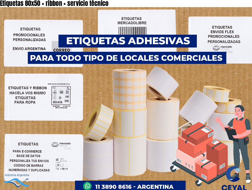 Etiquetas 80x50   ribbon   servicio técnico