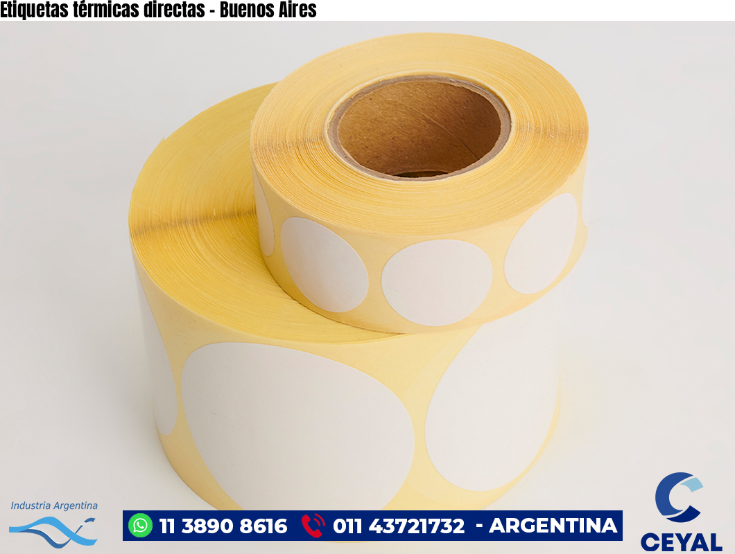 Etiquetas térmicas directas - Buenos Aires
