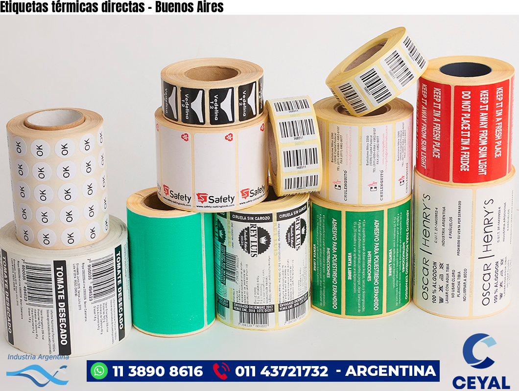 Etiquetas térmicas directas – Buenos Aires