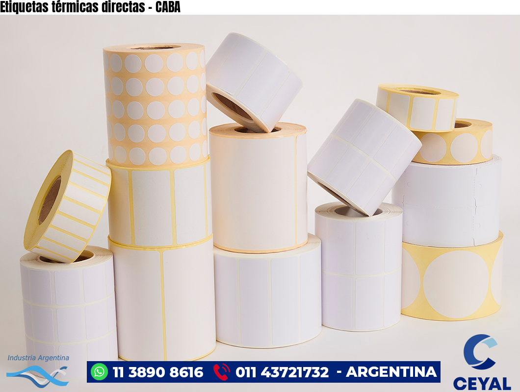 Etiquetas térmicas directas - CABA