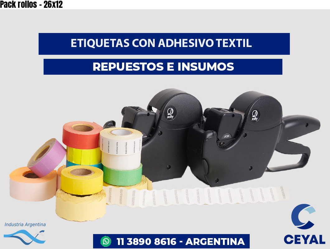 Pack rollos - 26x12