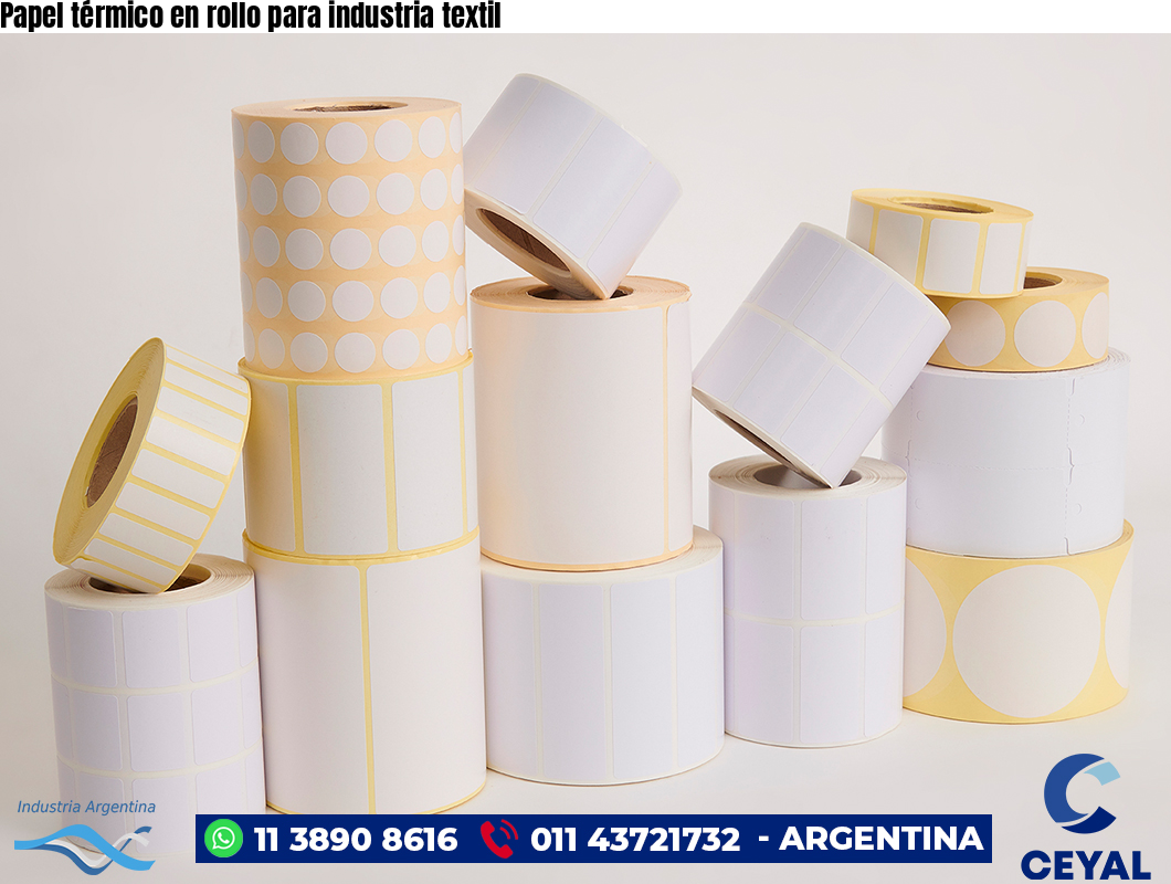 Papel térmico en rollo para industria textil