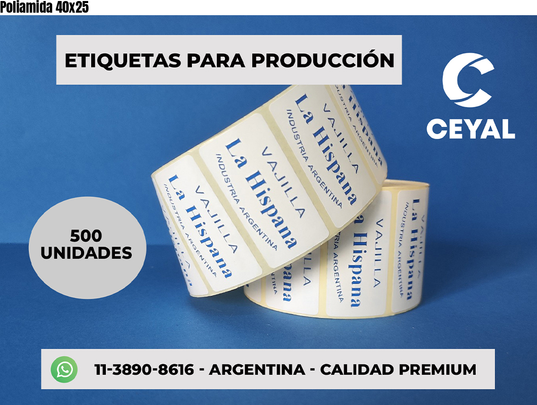 Poliamida 40x25