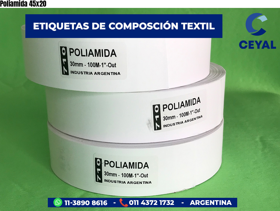 Poliamida 45×20