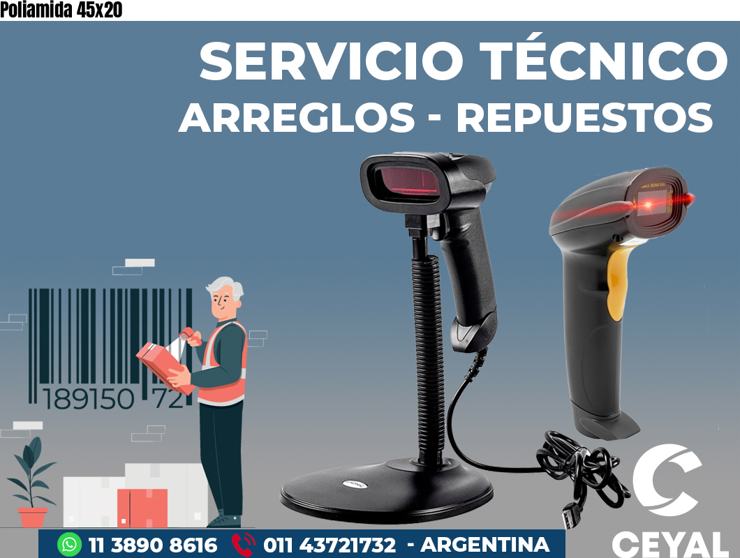 Poliamida 45x20