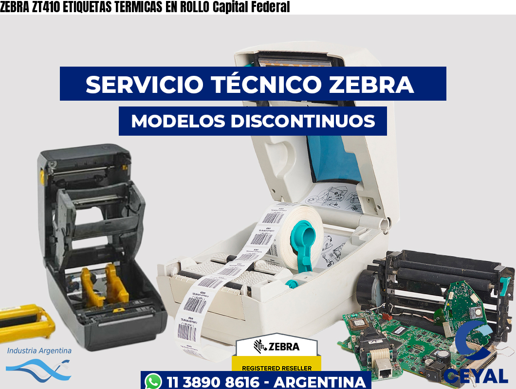 ZEBRA ZT410 ETIQUETAS TERMICAS EN ROLLO Capital Federal
