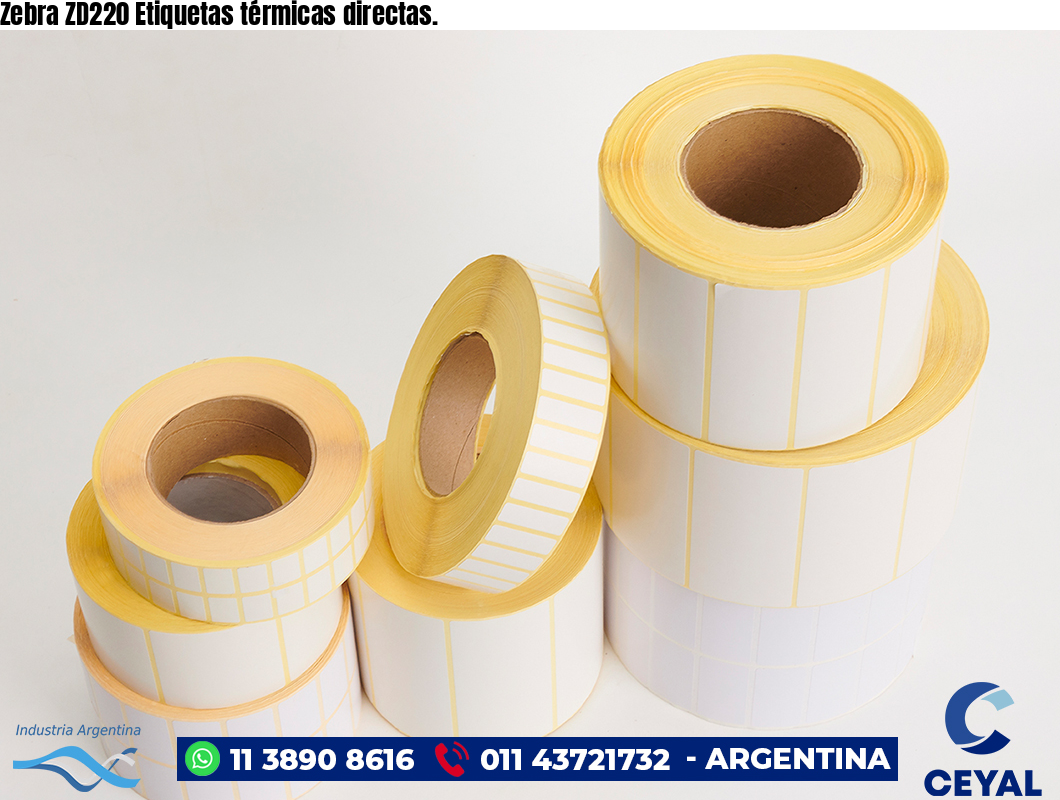 Zebra ZD220 Etiquetas térmicas directas.