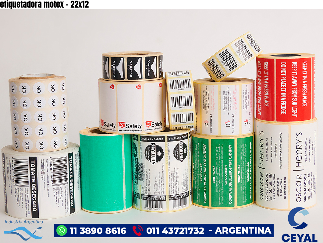 etiquetadora motex - 22x12