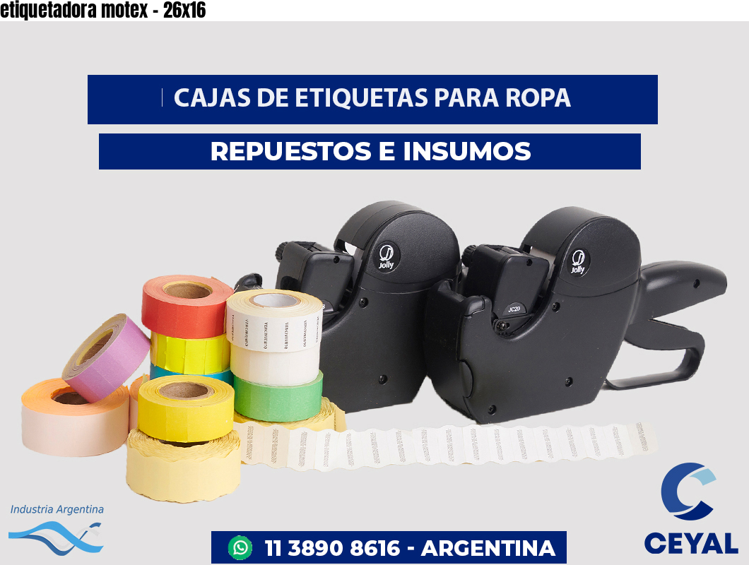 etiquetadora motex - 26x16