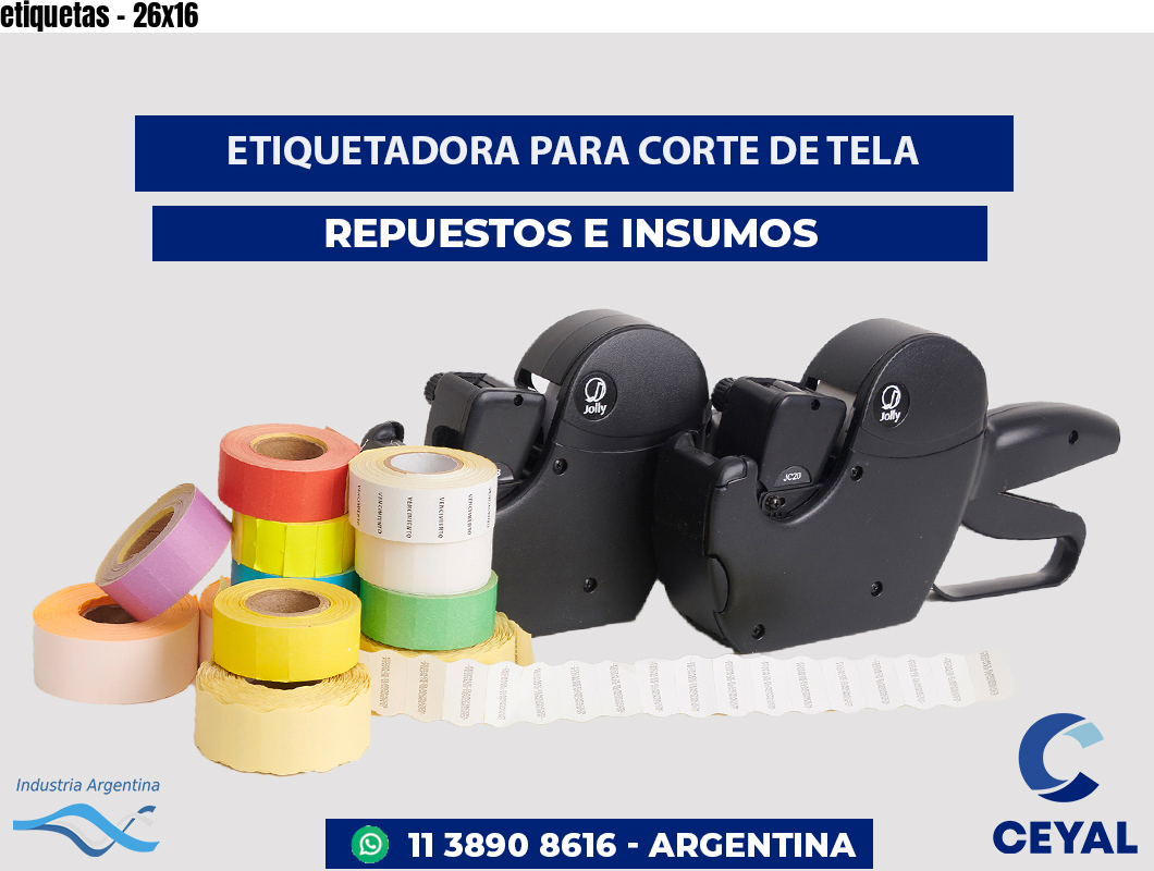 etiquetas - 26x16