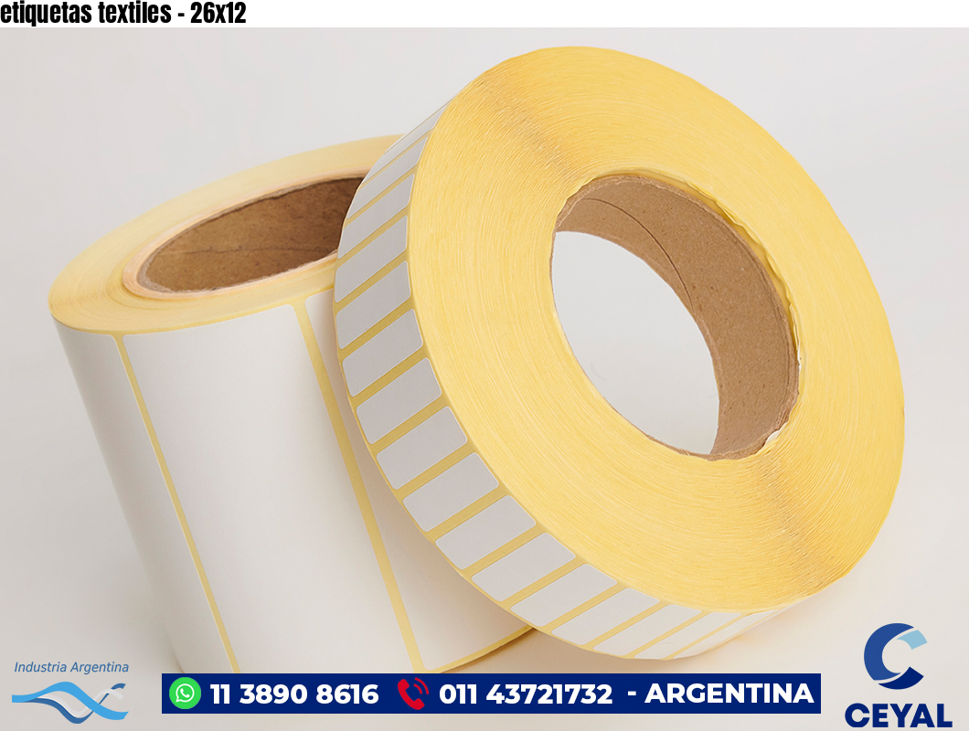 etiquetas textiles - 26x12