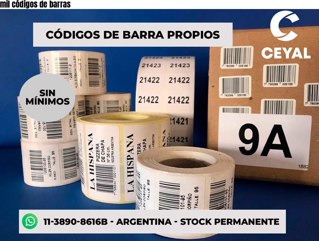 mil códigos de barras