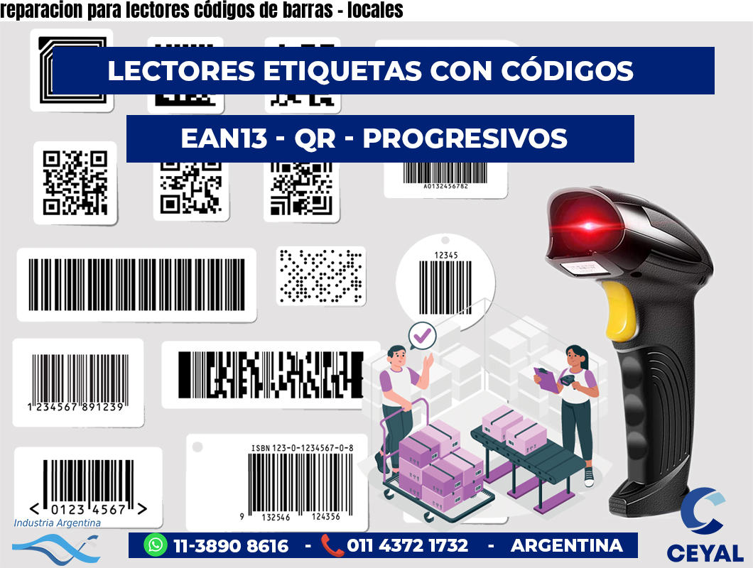 reparacion para lectores códigos de barras - locales