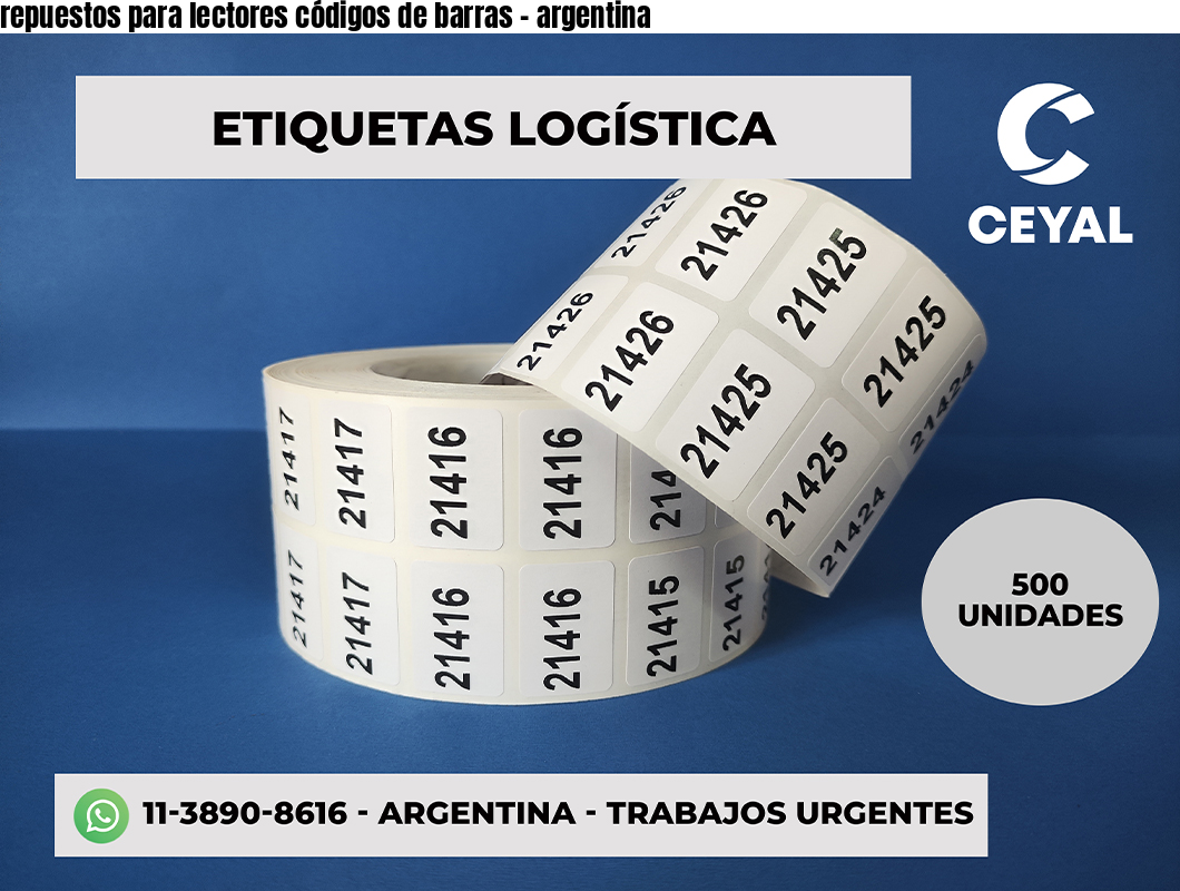 repuestos para lectores códigos de barras - argentina