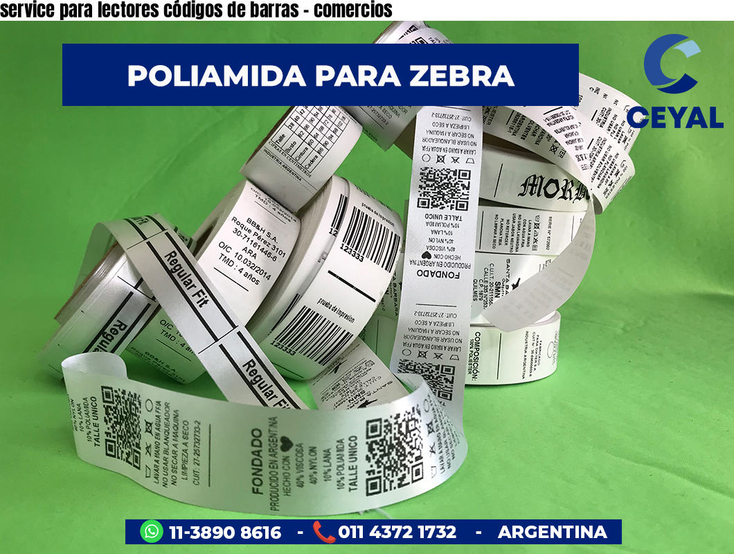 service para lectores códigos de barras - comercios