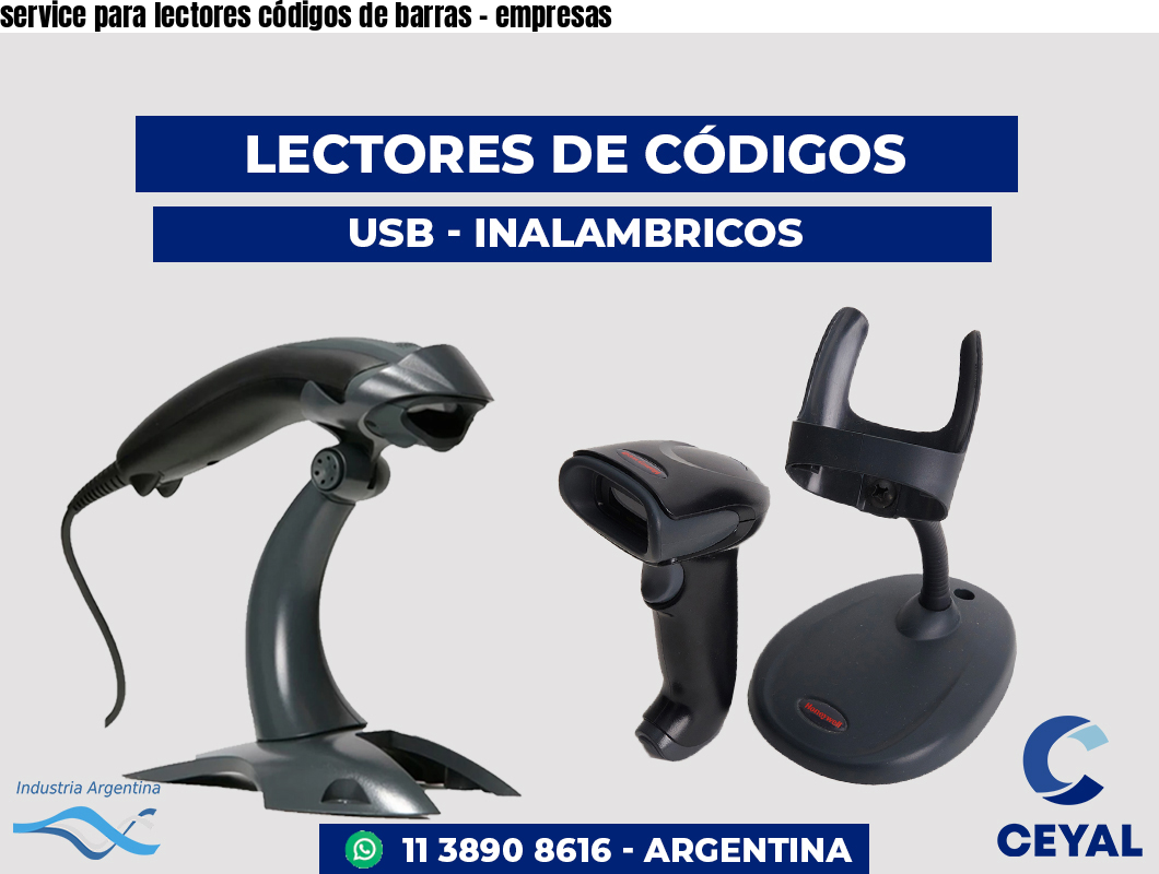 service para lectores códigos de barras - empresas