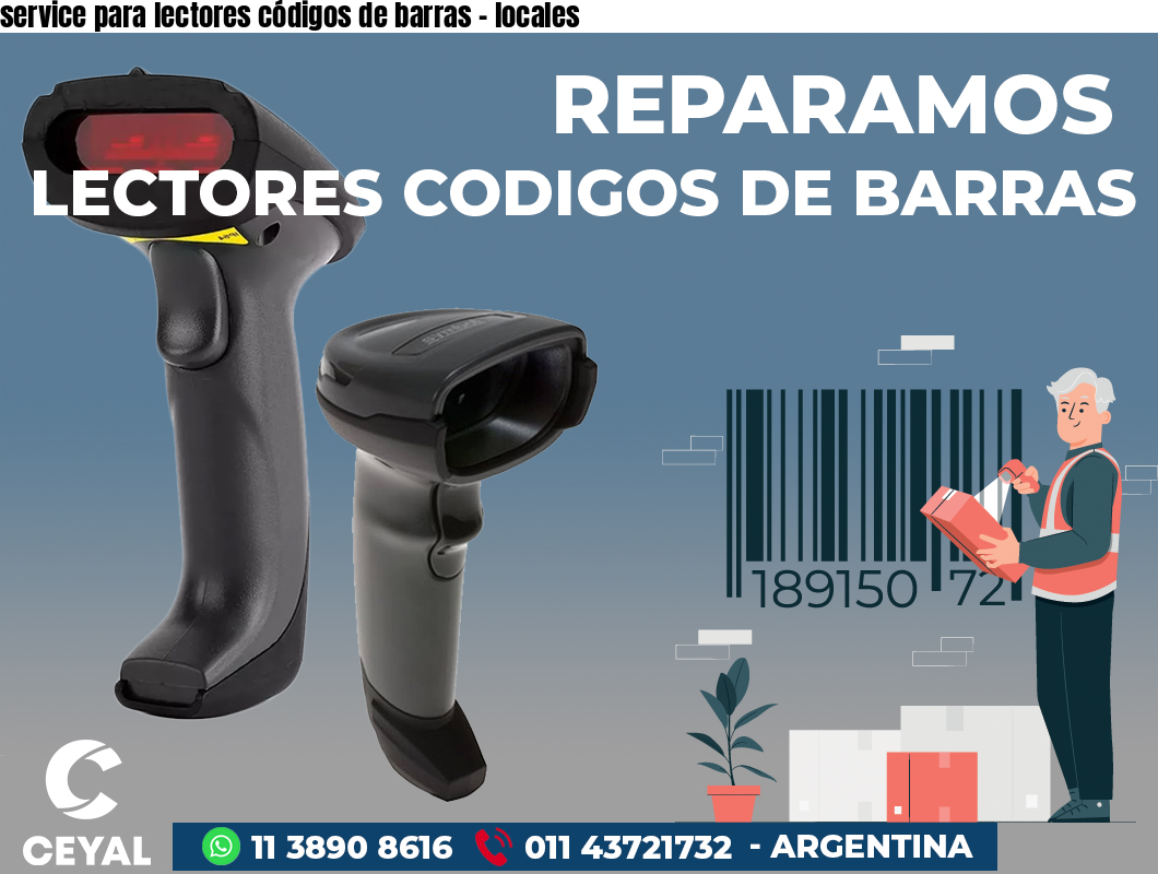 service para lectores códigos de barras - locales