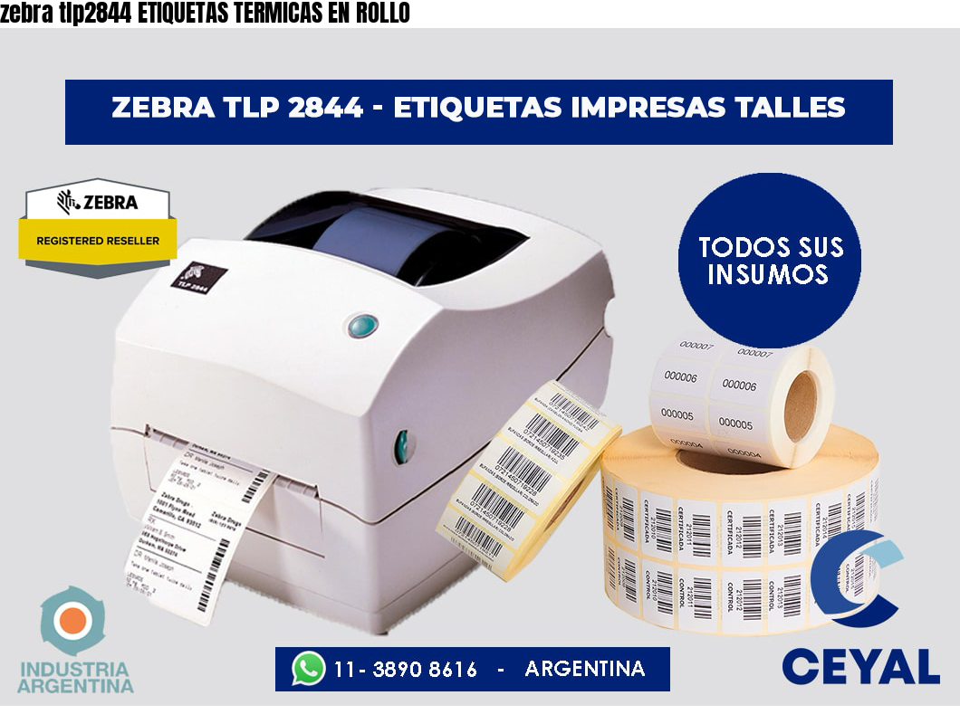 zebra tlp2844 ETIQUETAS TERMICAS EN ROLLO