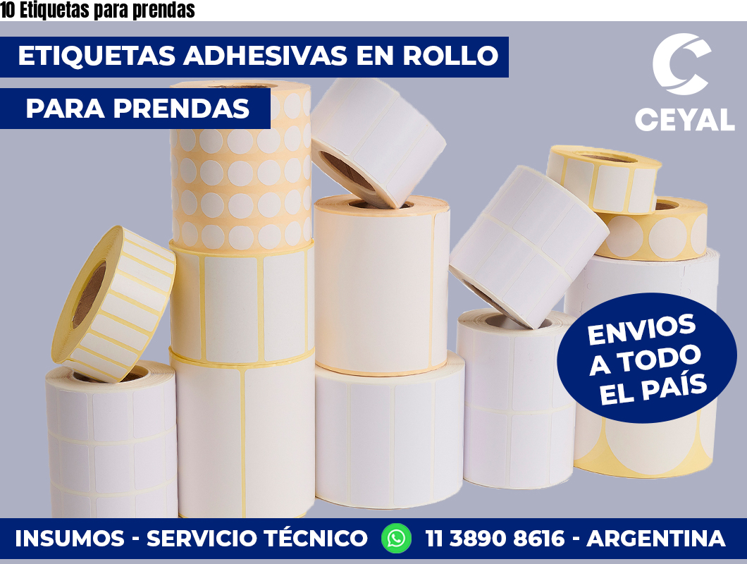 10 Etiquetas para prendas