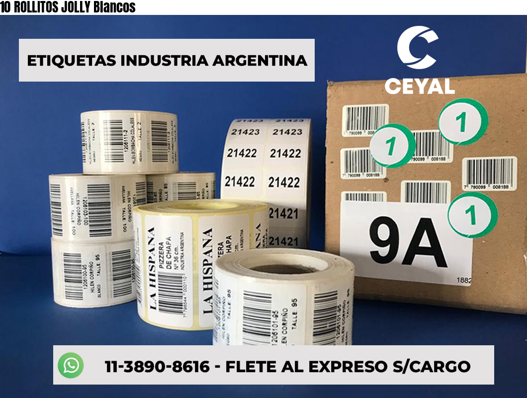10 ROLLITOS JOLLY Blancos