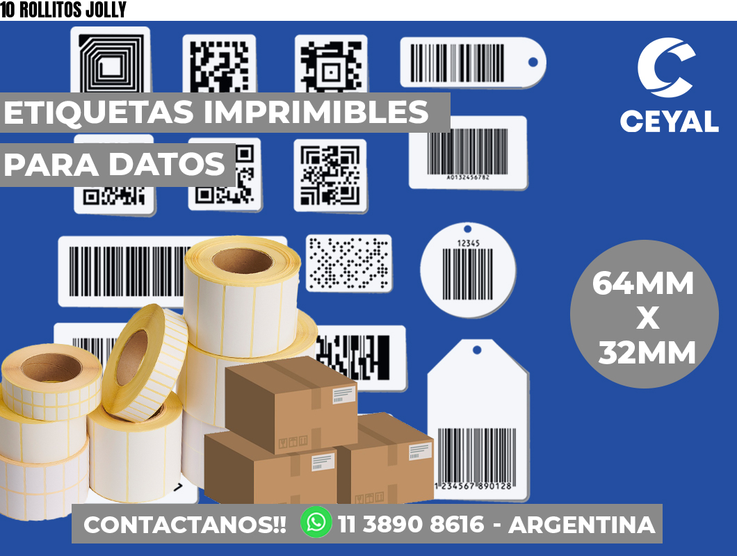 10 ROLLITOS JOLLY