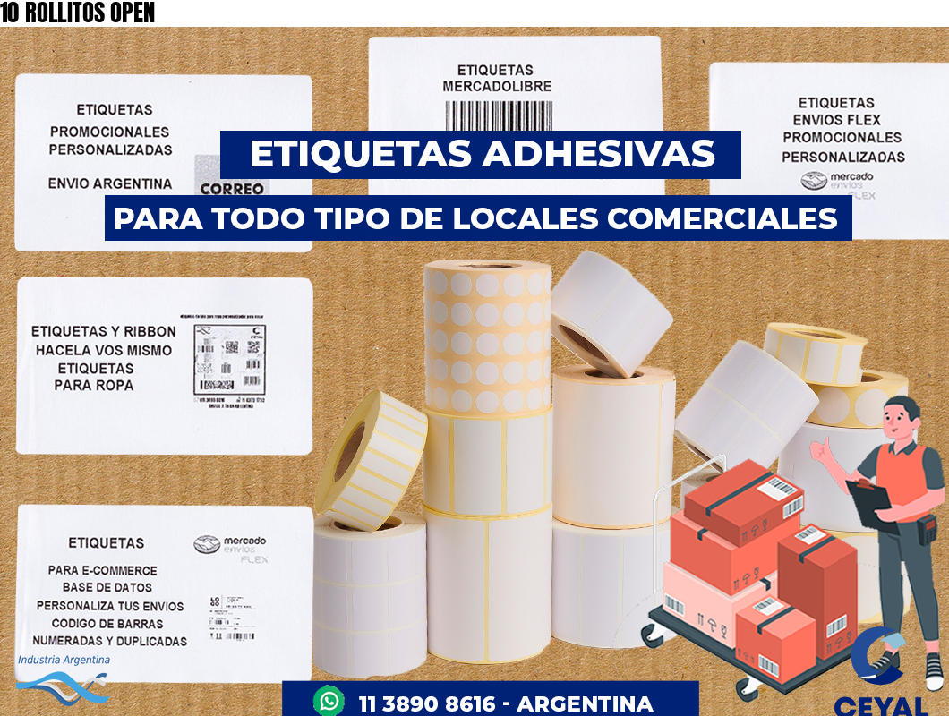 10 ROLLITOS OPEN