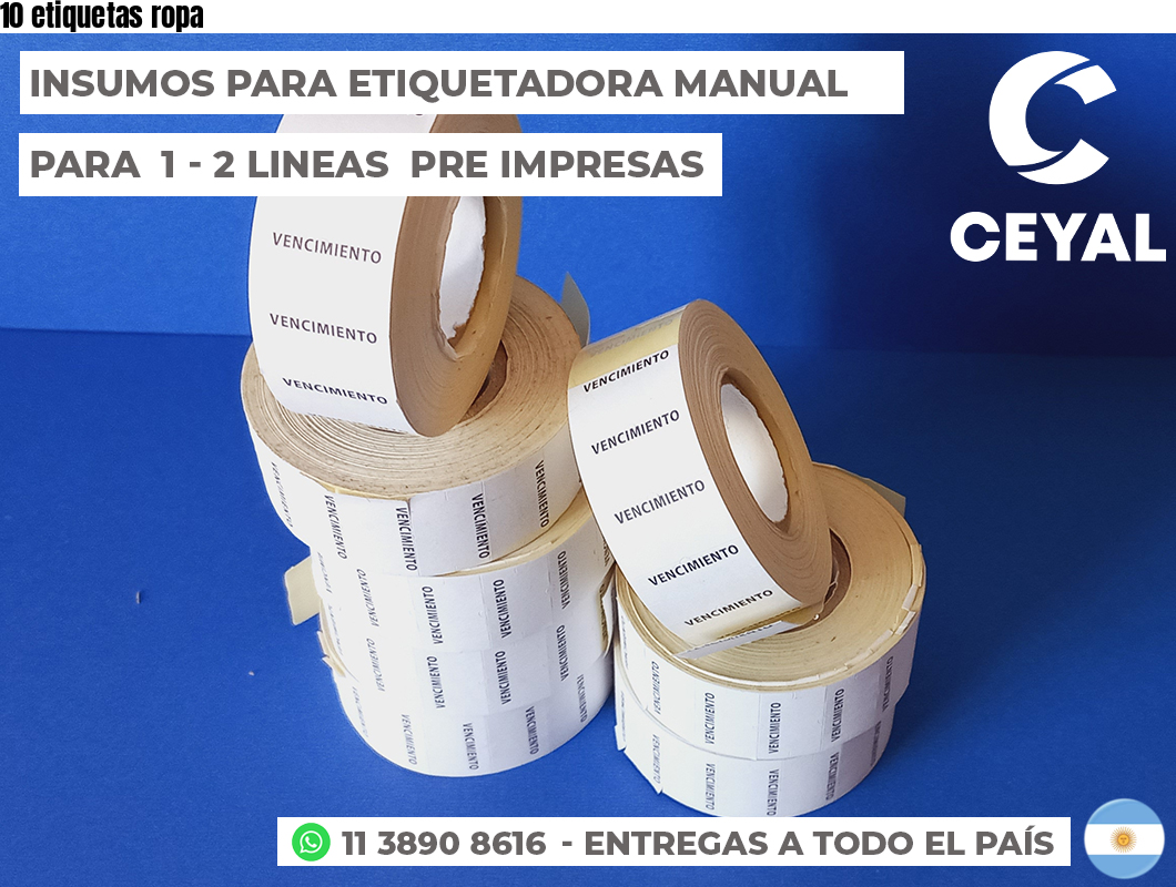 10 etiquetas ropa