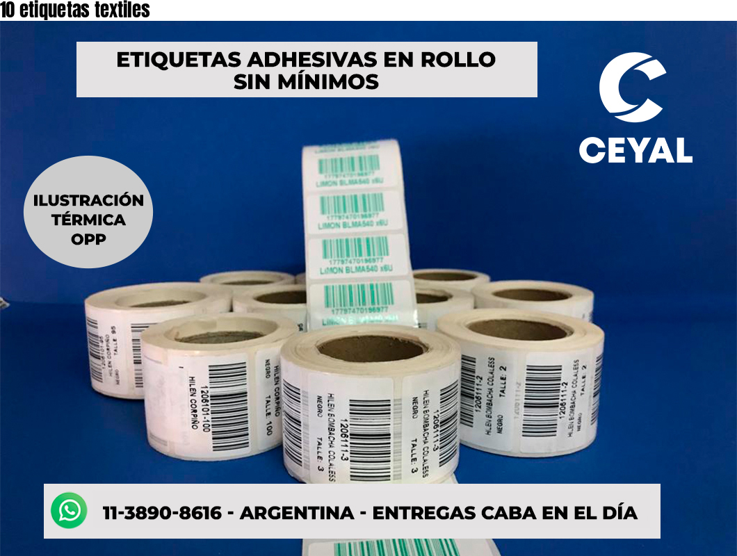 10 etiquetas textiles