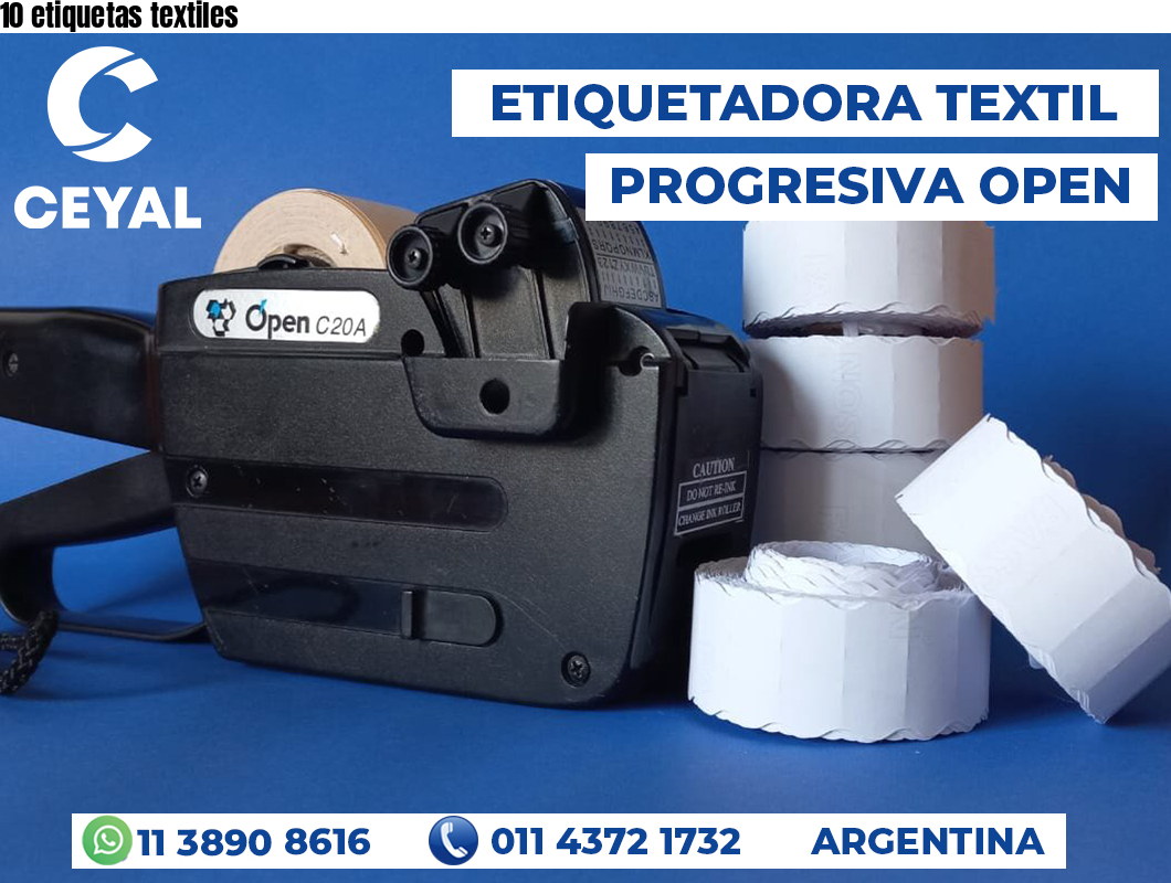 10 etiquetas textiles