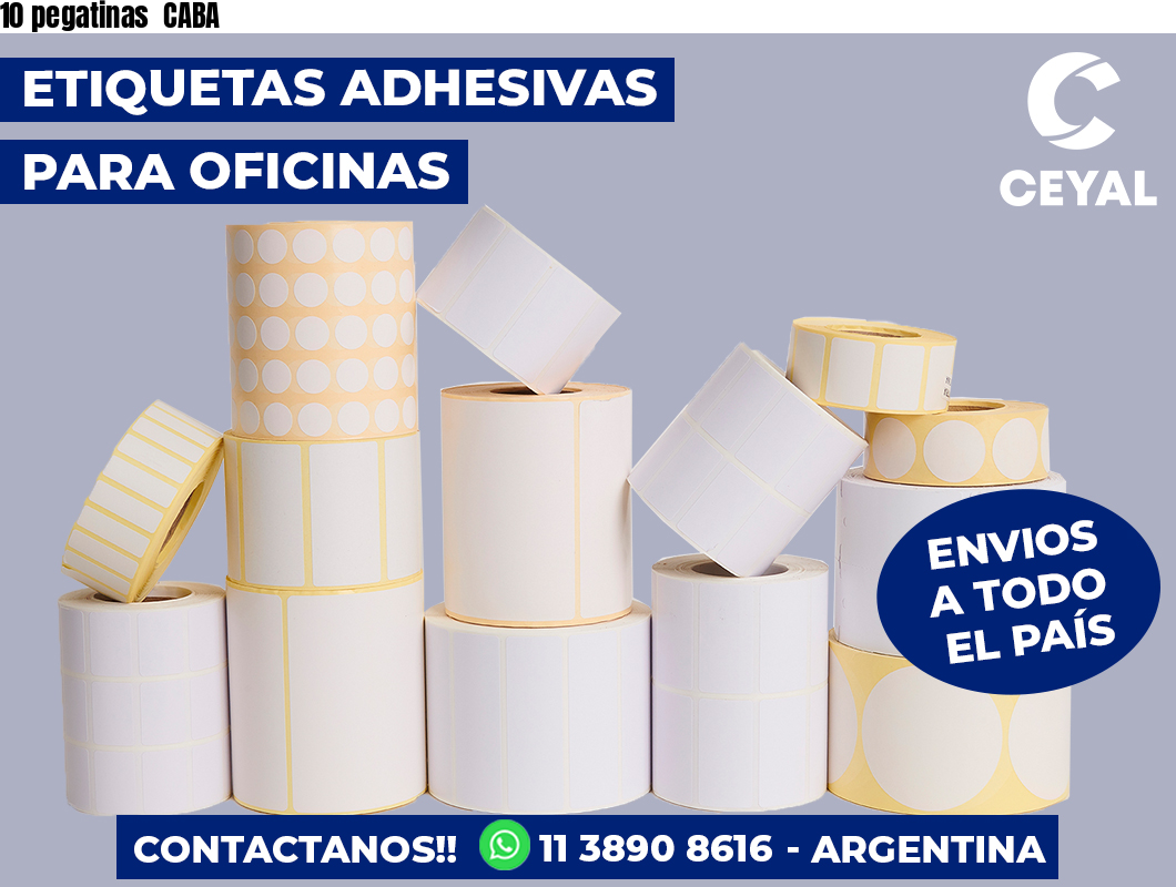 10 pegatinas  CABA