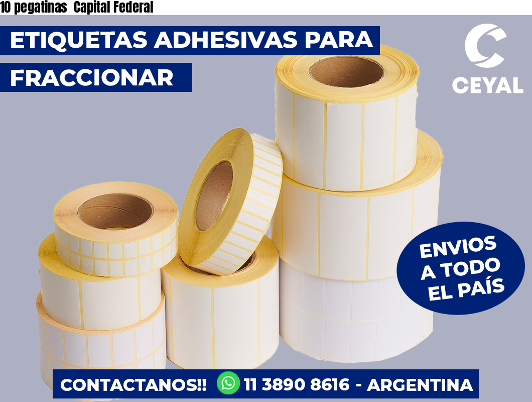 10 pegatinas  Capital Federal