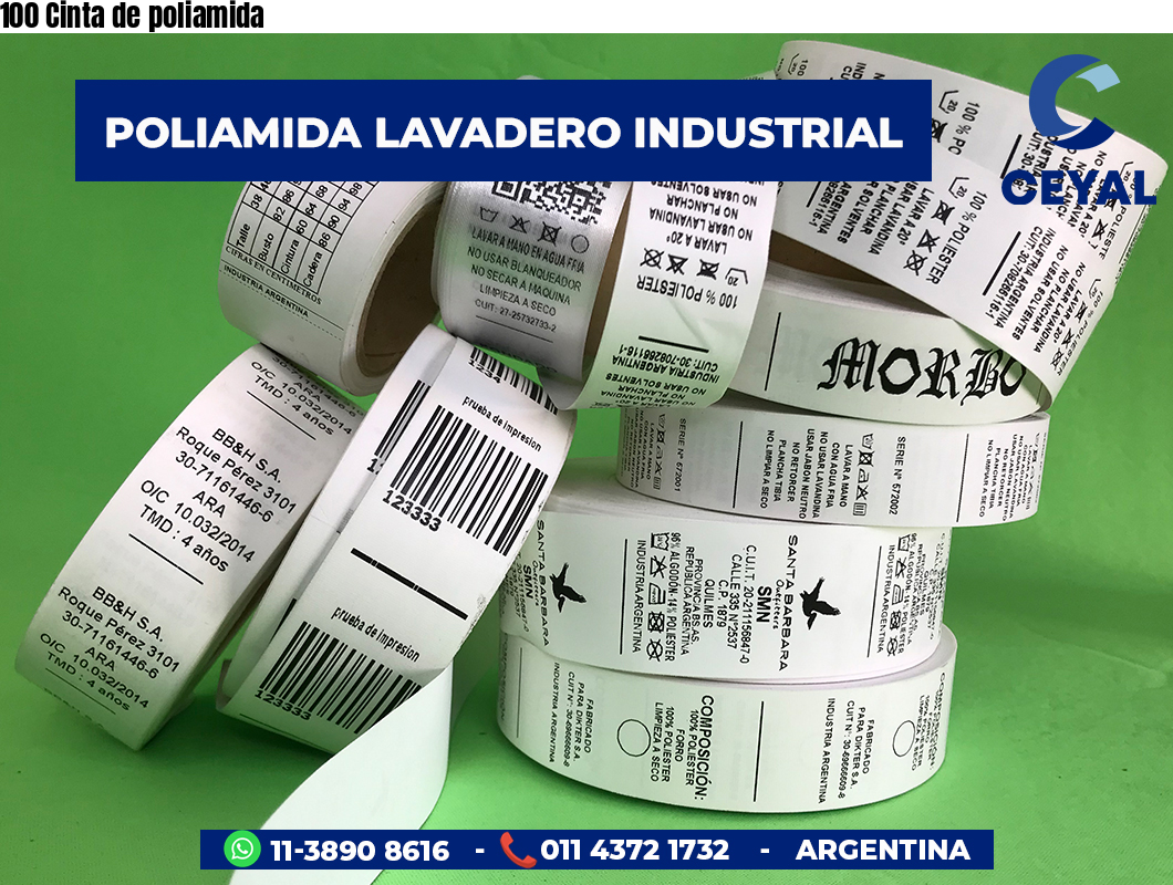 100 Cinta de poliamida