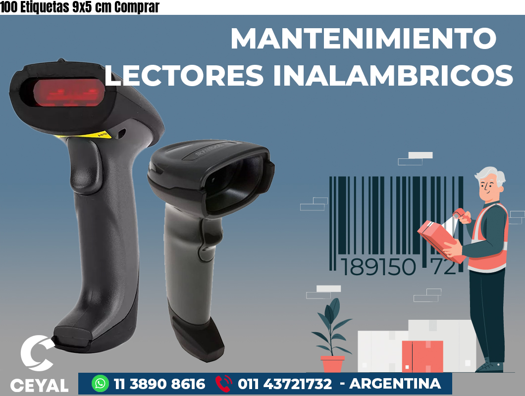 100 Etiquetas 9x5 cm Comprar