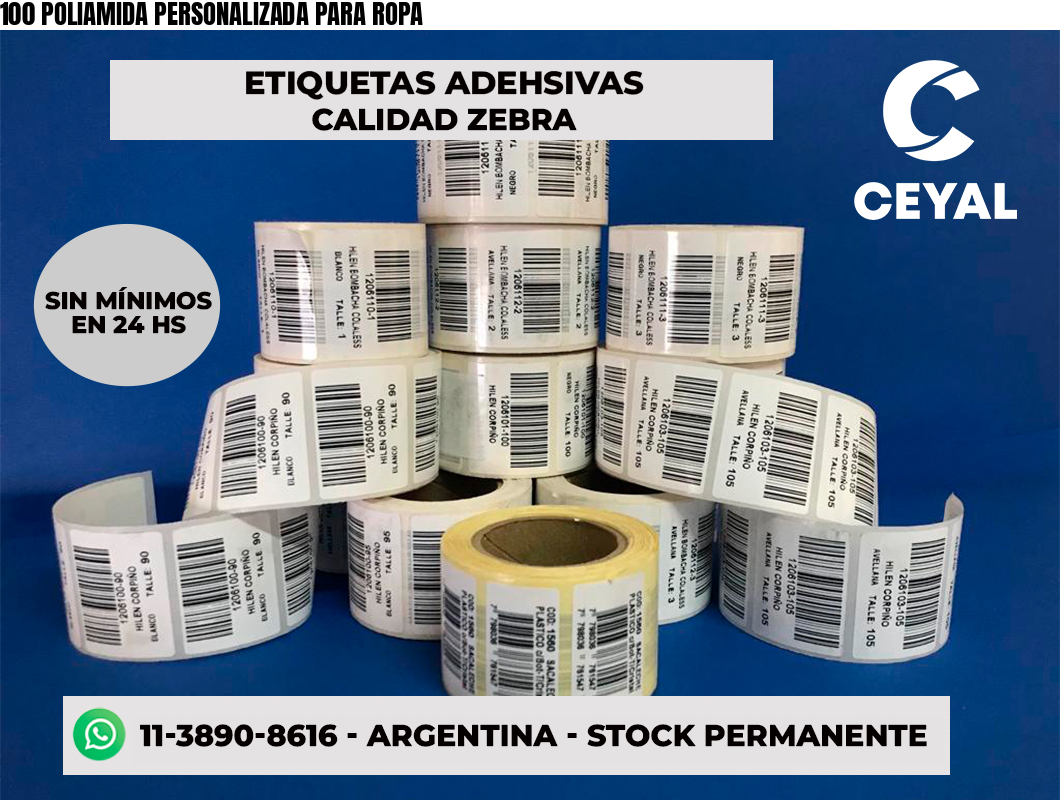 100 POLIAMIDA PERSONALIZADA PARA ROPA