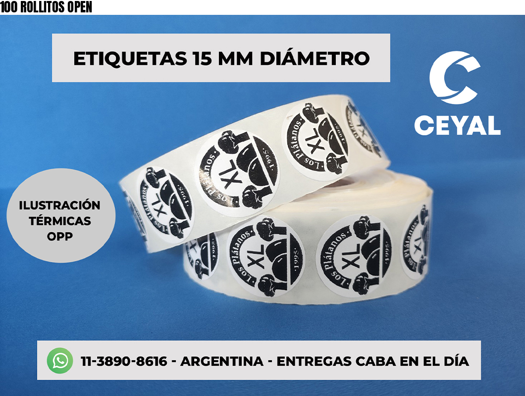 100 ROLLITOS OPEN